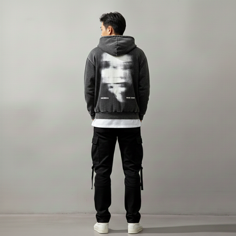 Concrete Echo Zip Hoodie